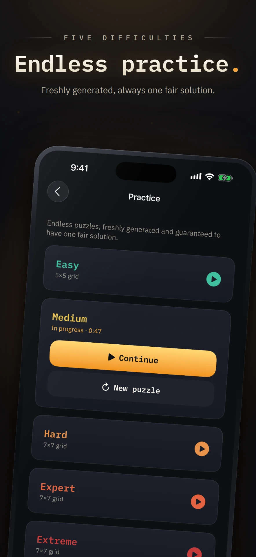 Wickgrid — Endless practice